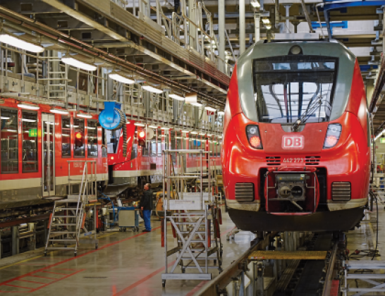 Instandhaltungsarbeiten im DB Regio Werk Nürnberg