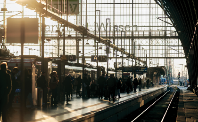 Im Hauptbahnhof Frankfurt am Main