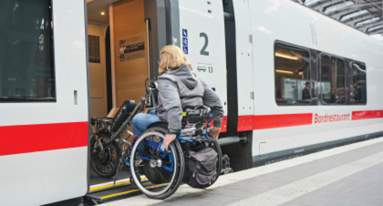 Barrierefreier Zugang in den Wagen